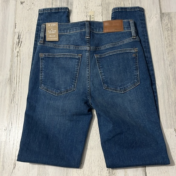 Madewell 9” Mid-Rise Skinny Jeans Size 25T.  NWT - Picture 3 of 12